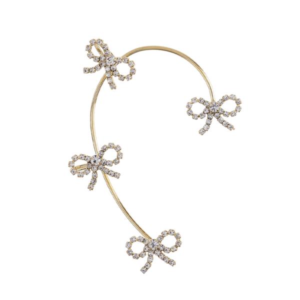RHINESTONE BOW EARCUFF