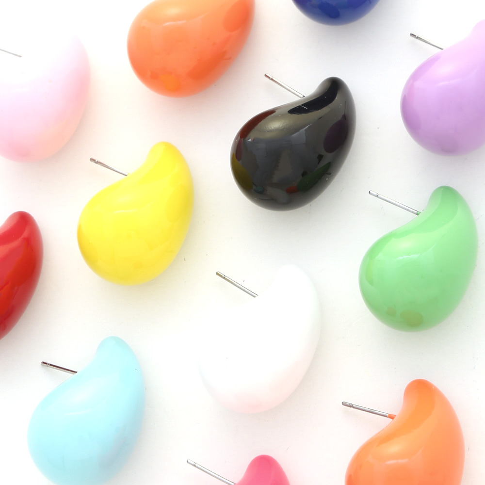METAL DOME STUD EARRING