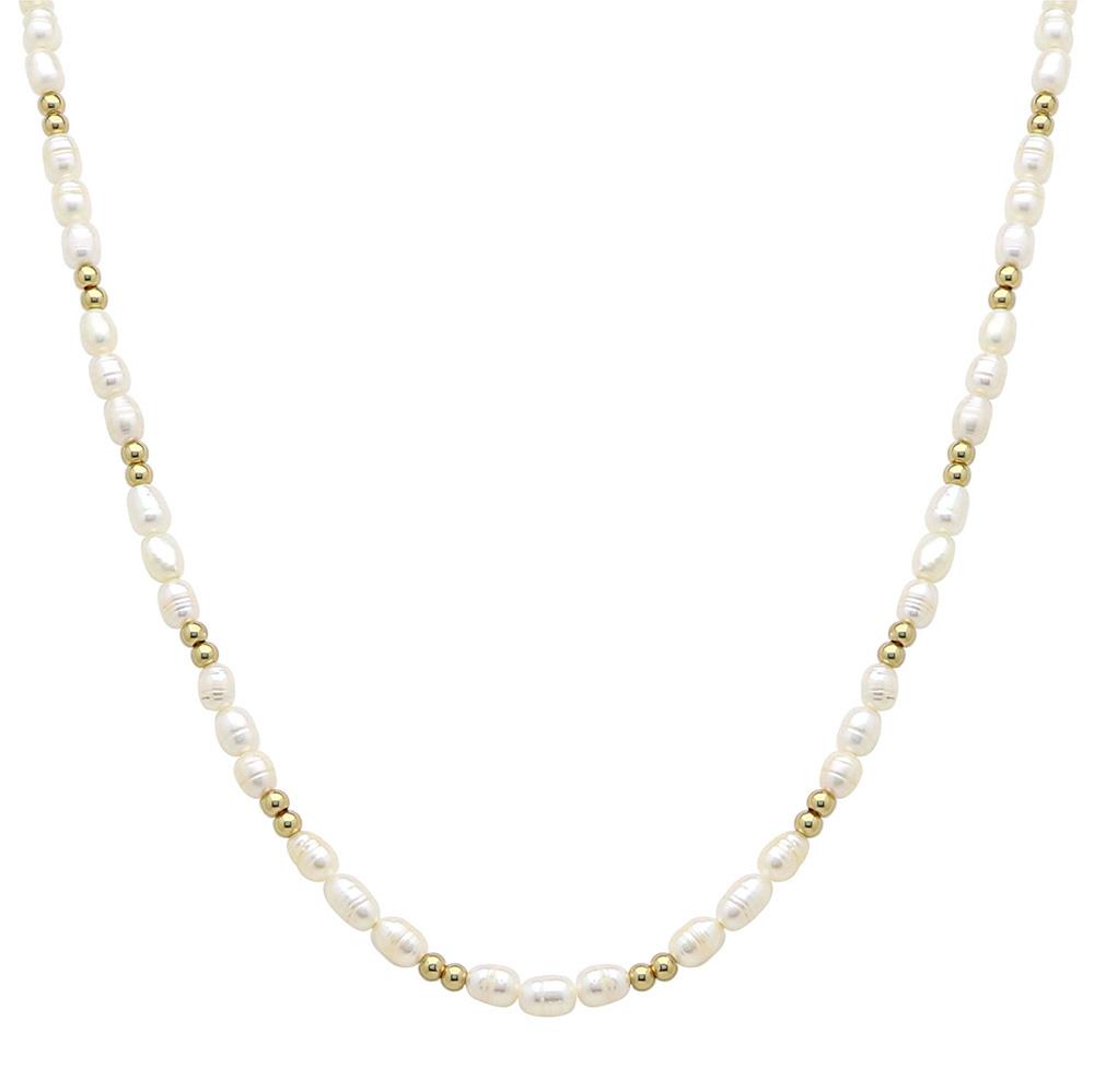 FRESH WATER PEARL AND CCB NECKLACE
