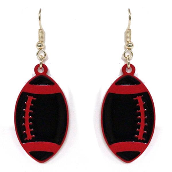 FOOTBALL DANGLE EARRING