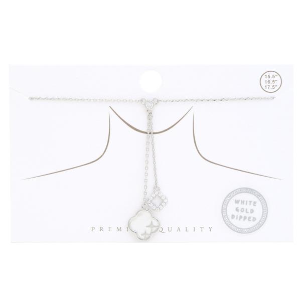 PREMIUM QUALITY GOLD DIPPED FLOWER CHARM NECKLACE