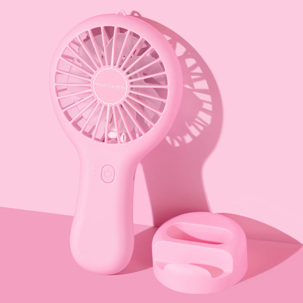 BEAUTY CREATIONS FEELING FRESH PORTABLE HANDHELD PINK FAN
