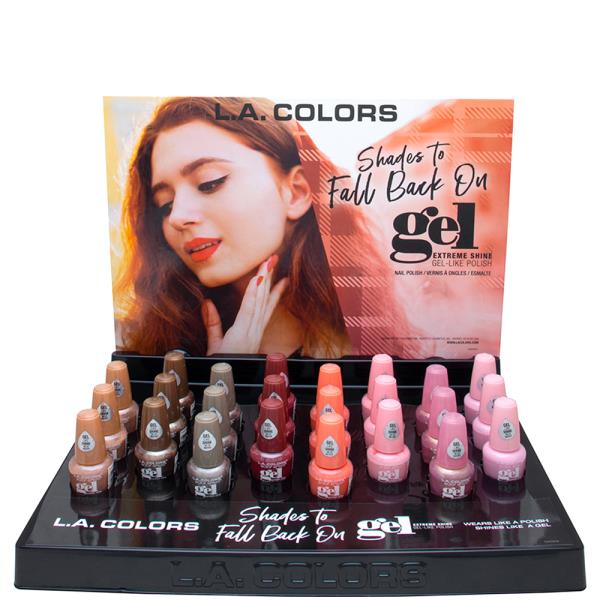 LA COLORS SHADES TO FALL BACK ON NAIL POLISH GEL (48 UNITS)