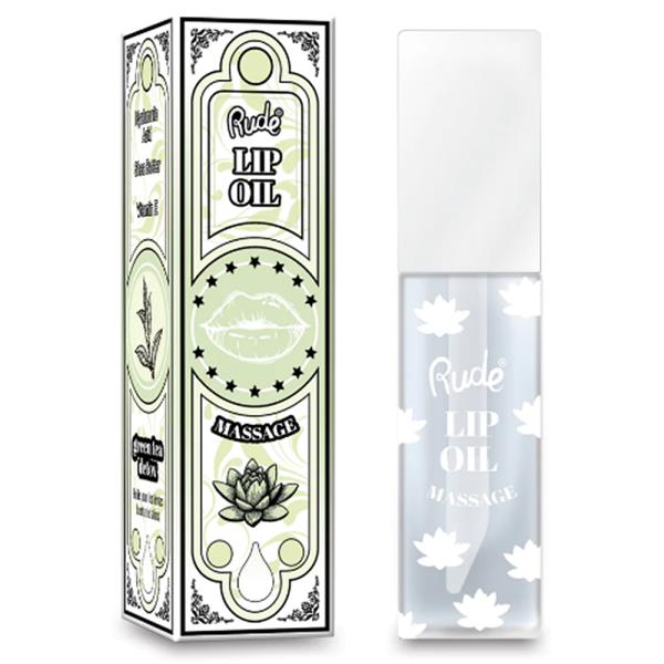 RUDE COSMETICS LIP OIL MASSAGE - GREEN TEA DETOX