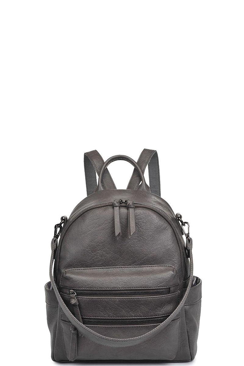 FASHION SMOOTH ZIPPER REVA BACKPACK