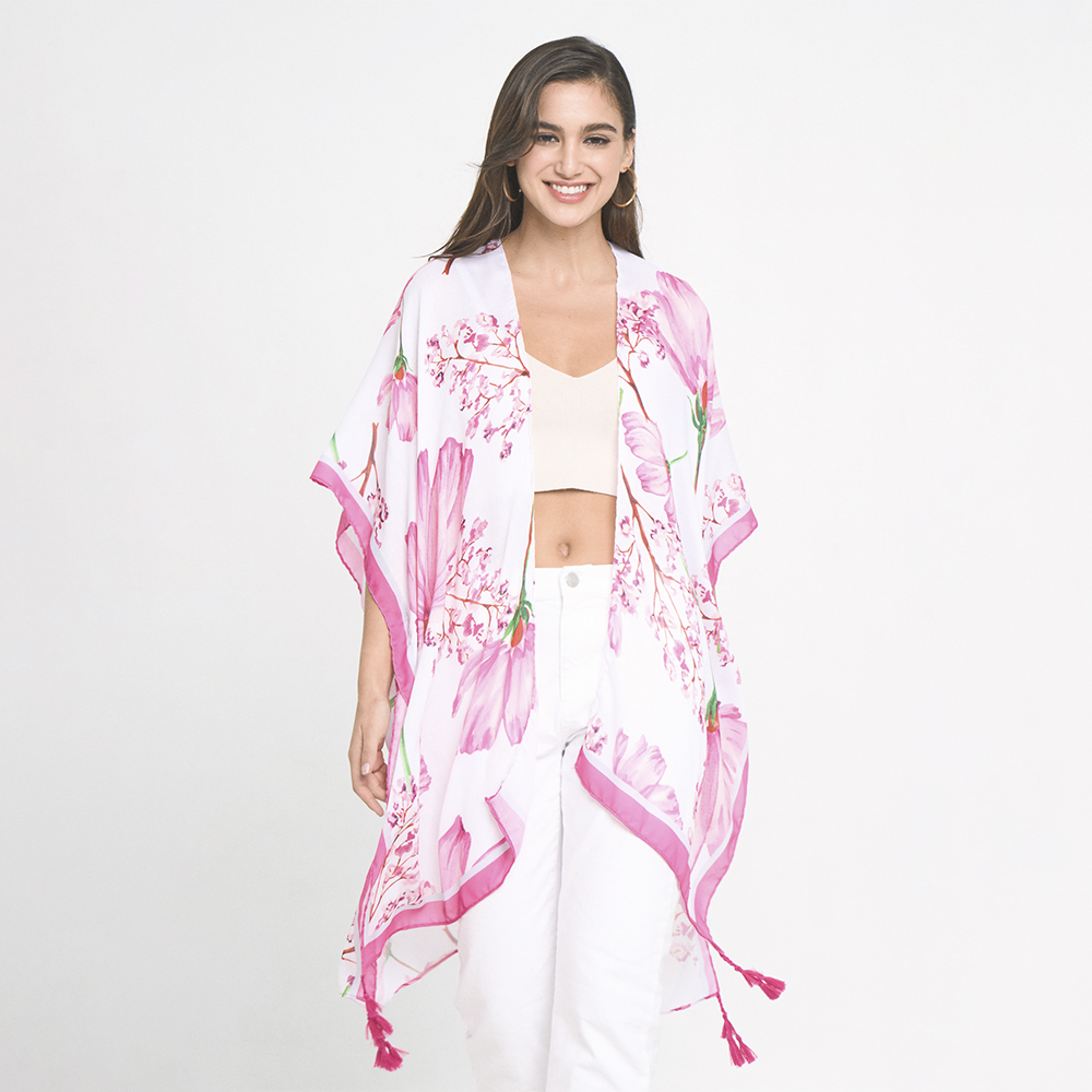 FLORAL PRINT KIMONO
