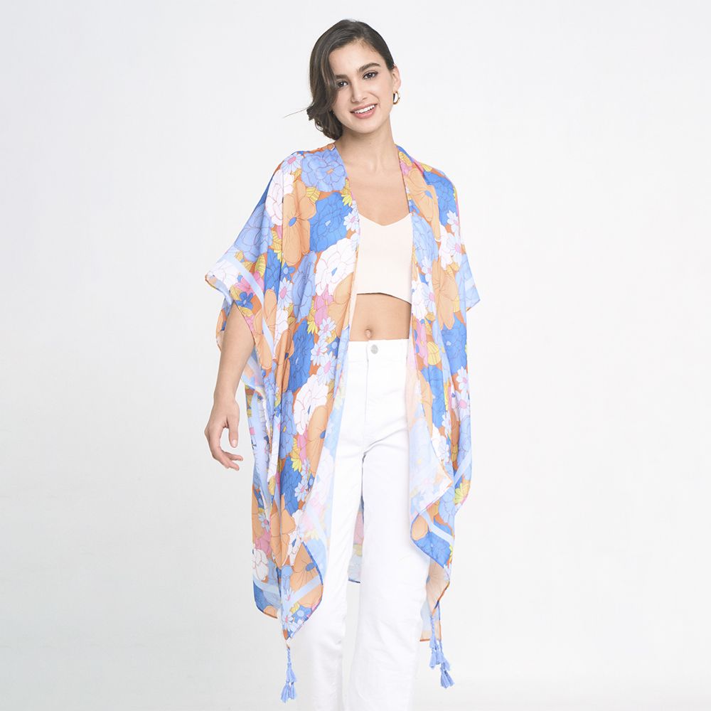 FLORAL PRINT KIMONO