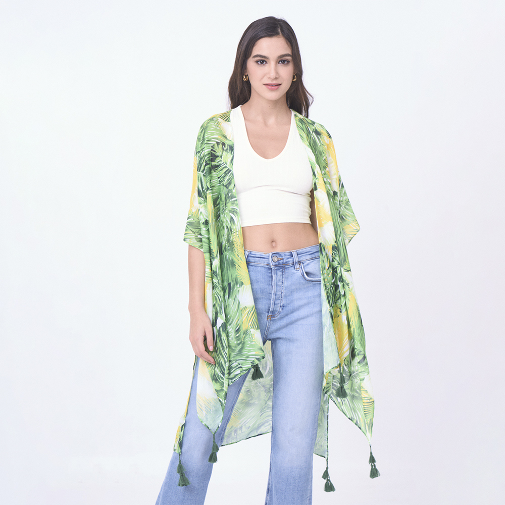 LEAF PRINT KIMONO