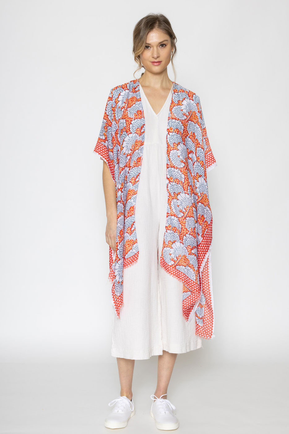 FLORAL PRINT KIMONO