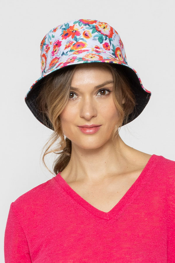 FLORAL PRINT BUCKET HAT