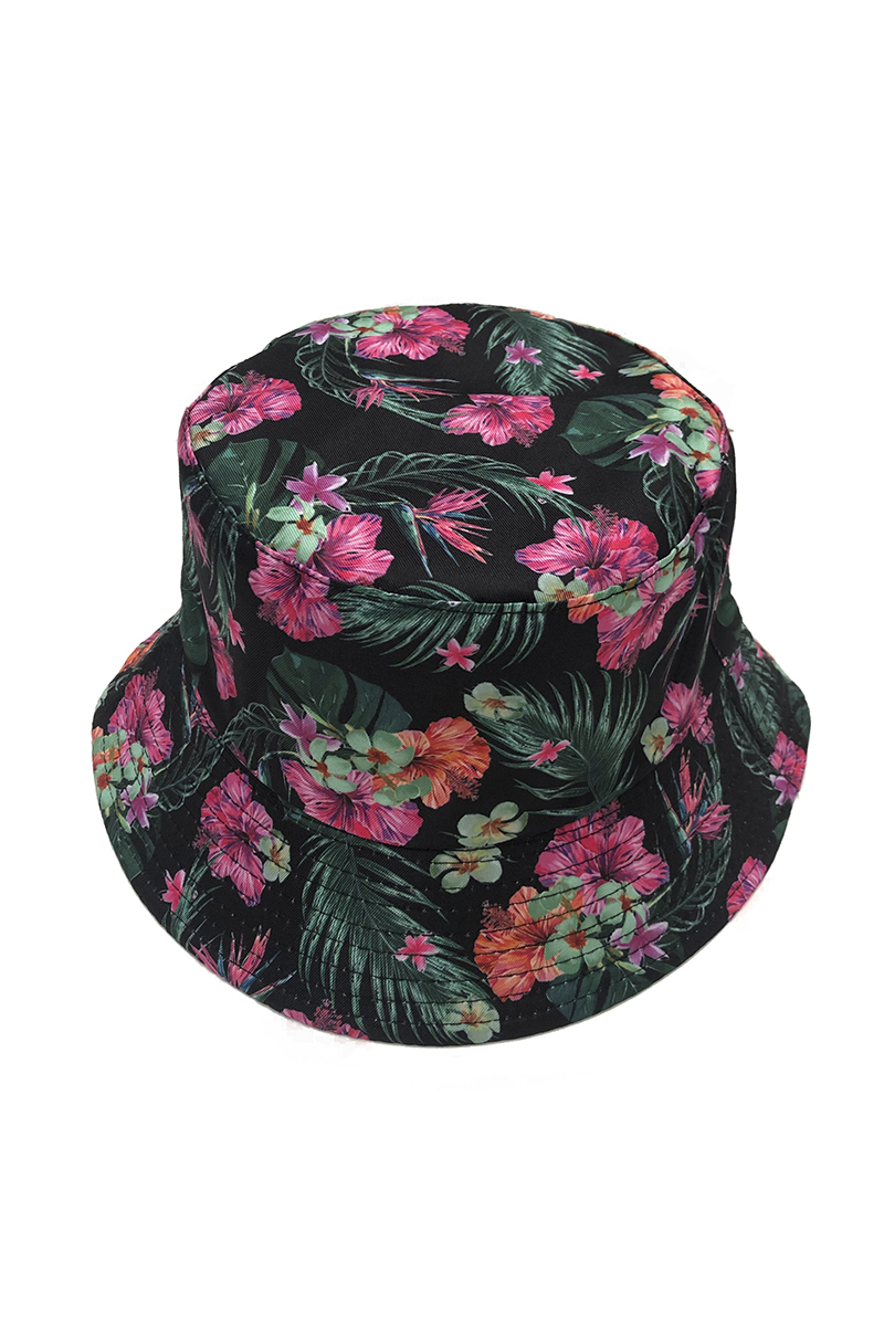 TROPICAL PRINT BUCKET HAT