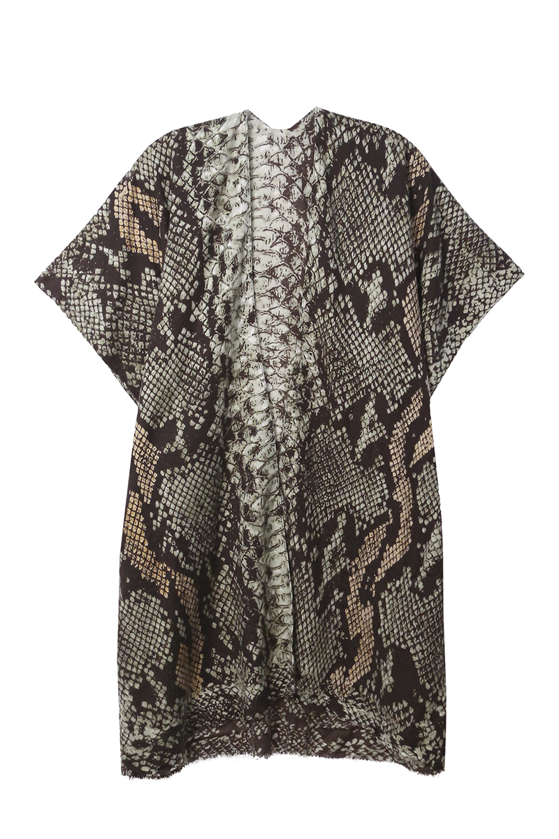SNAKE PRINT KIMONO