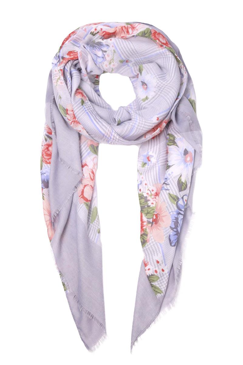 FLORAL PRINT SKINNY SCARF