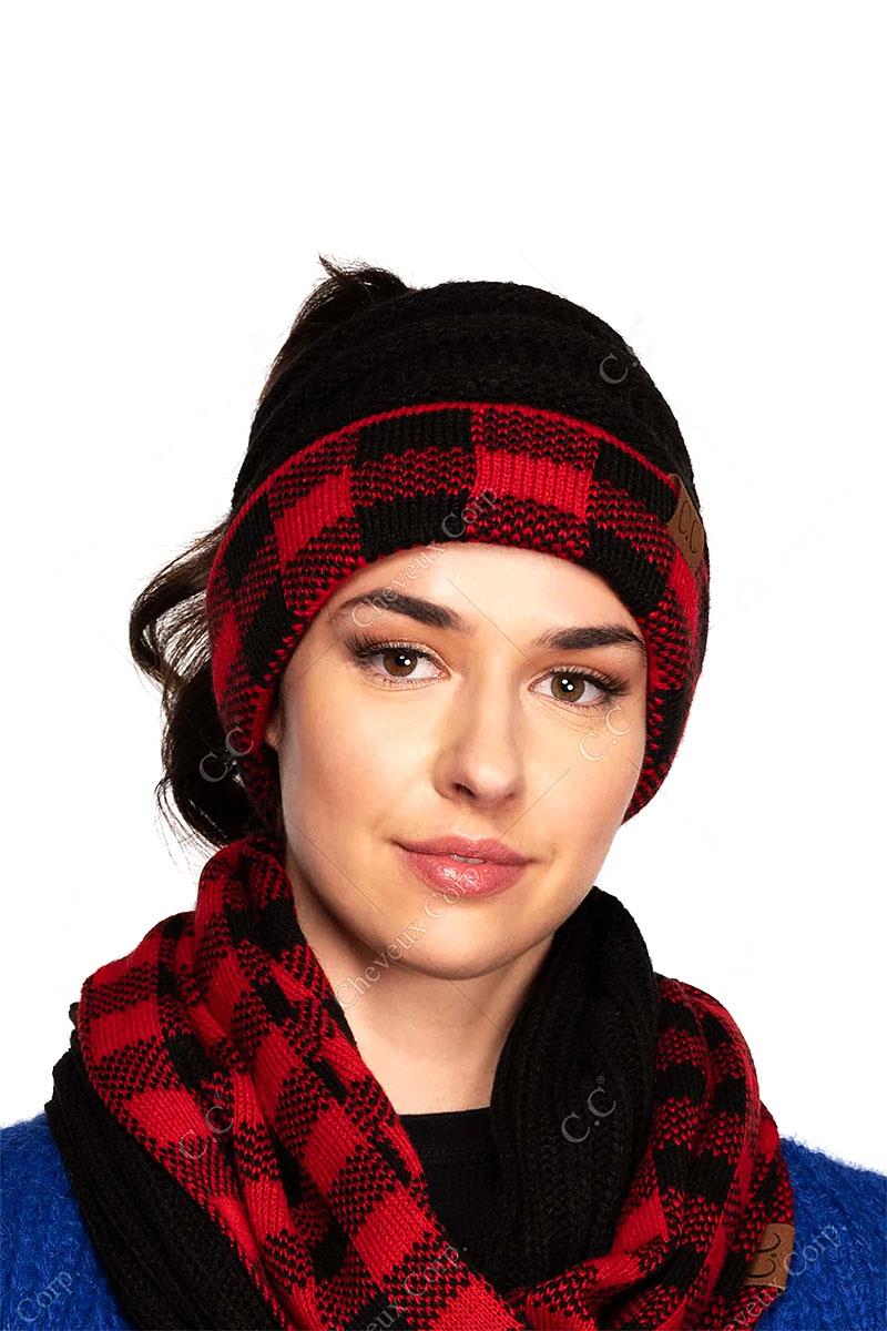 BUFFALO CHECK CC BEANIE TAIL