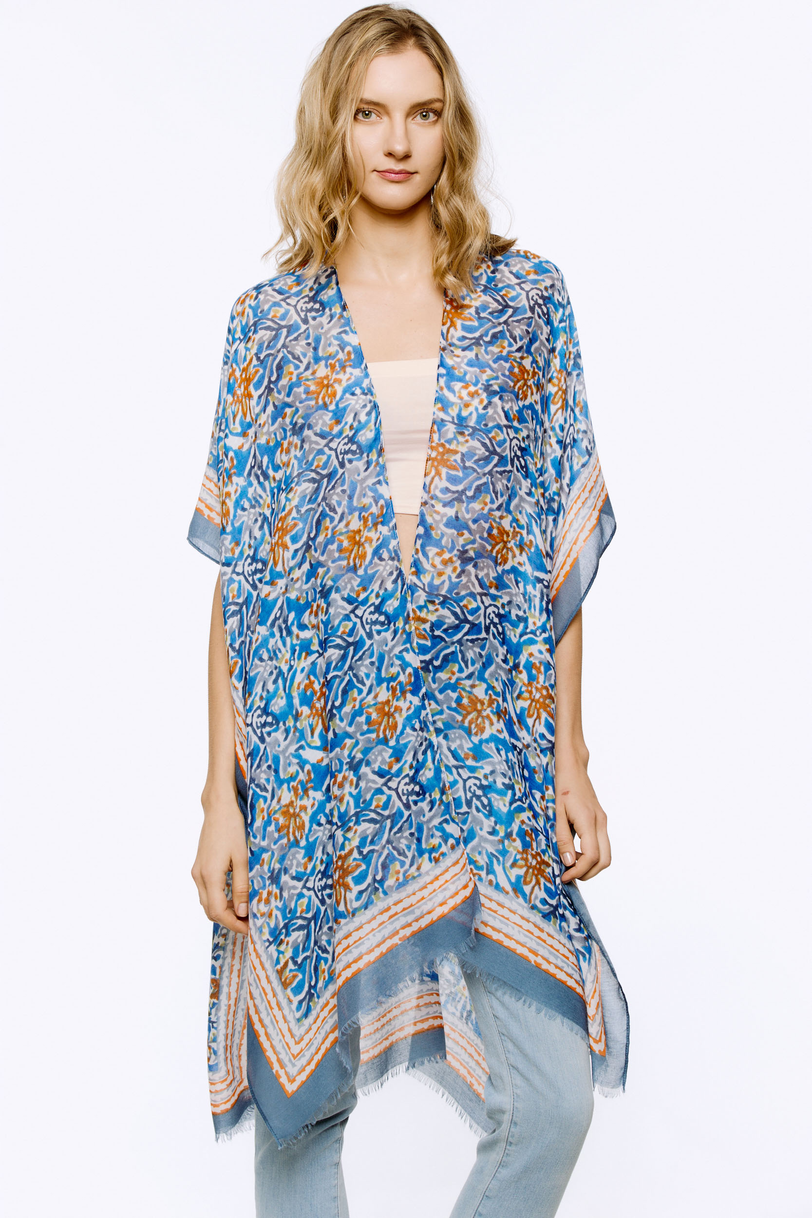 MULTI PRINTED KIMONO