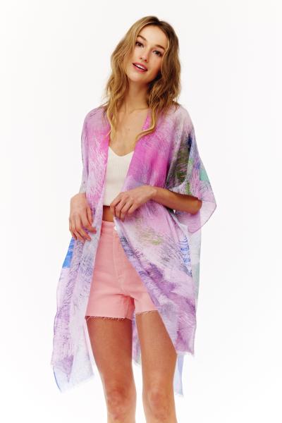 MULTI COLOR PRINTED KIMONO