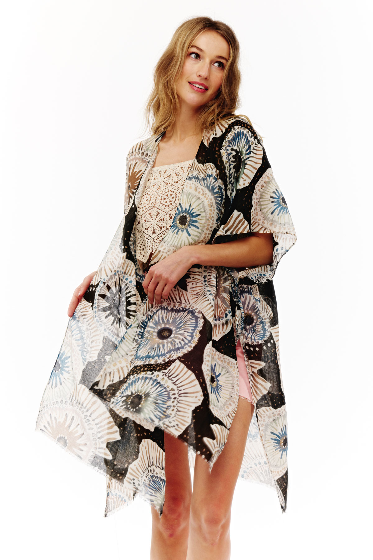MULTI PRINTED KIMONO