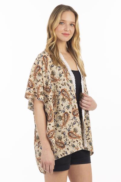 PAISLEY LACE KIMONO