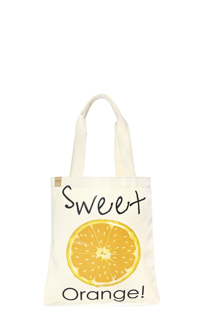FASHION SWEET ORANGE ECO TOTE BAG