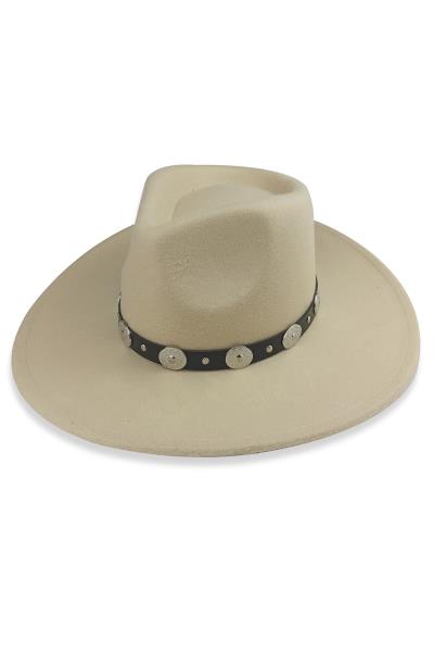 FASHION WESTERN STYLE STRAP FEDORA