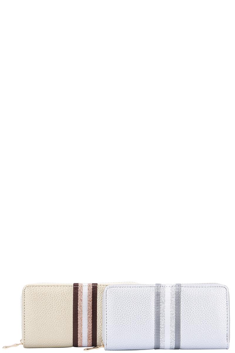 FASHION SMOOTH STRIPE COLOR WALLET