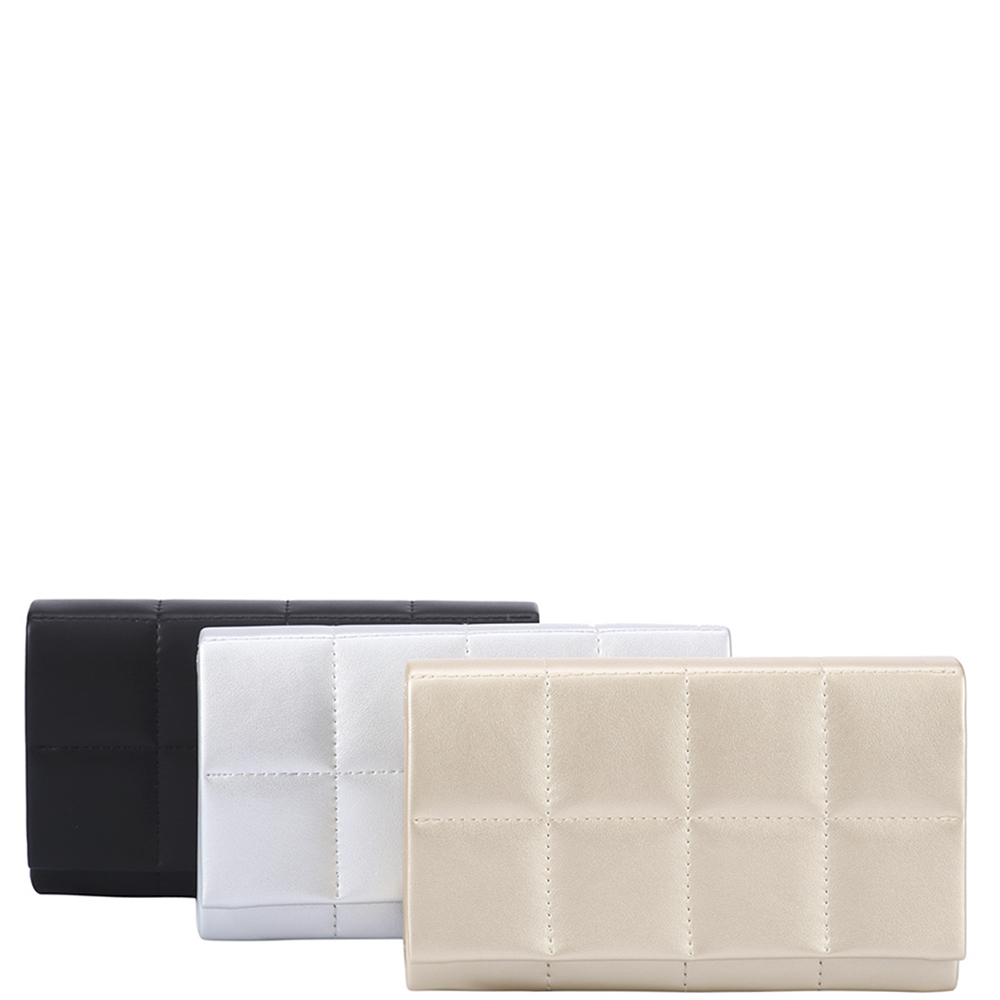 SQUARE STITCHING CLUTCH BAG