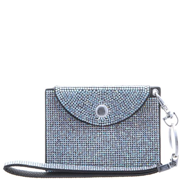 SPARKLING RHINESTONE COVERED HAND STRAP KEY CHAIN