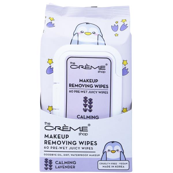 MAKE UP REMOVING 60 PRE WET JUICY WIPES CALMING LAVENDER