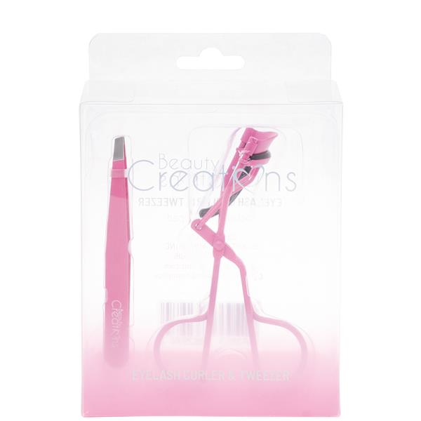 BEAUTY CREATIONS EYELASH CURLER AND TWEEZER SET