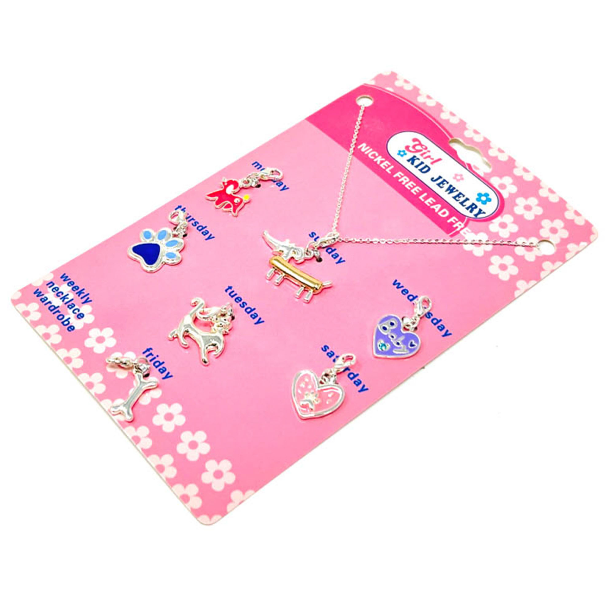 FOR KIDS WEEKLY NECKLACE MULTI CHARM SET