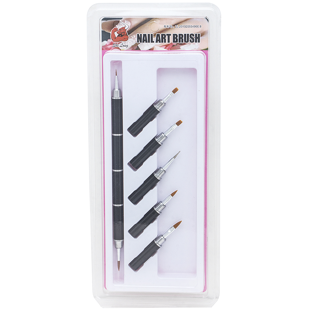 NAIL ART 2 WAY BRUSH SET