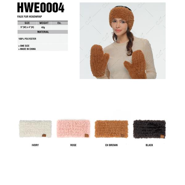 CC FAUX FUR HEADWRAP