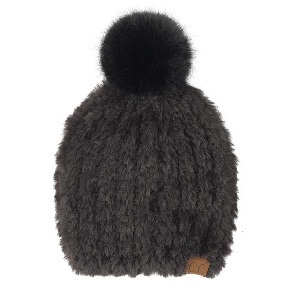 CC FAUX FUR POM BEANIE