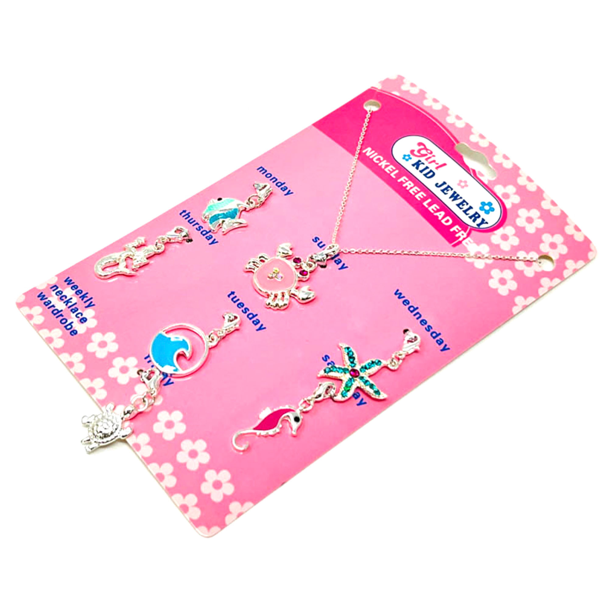 FOR KIDS WEEKLY NECKLACE MULTI CHARM SET