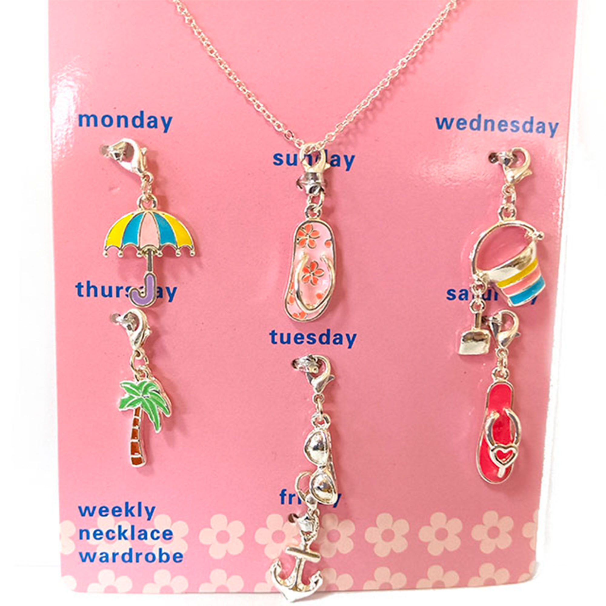 FOR KIDS WEEKLY NECKLACE MULTI CHARM SET