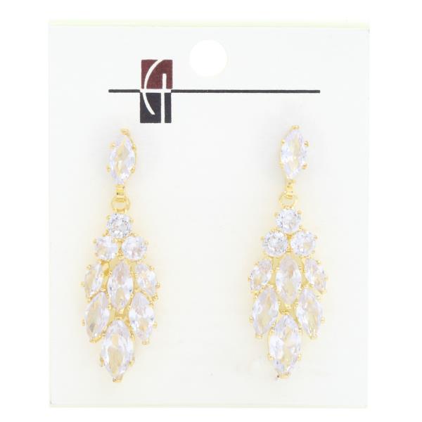 RHINESTONE DANGLE EARRING