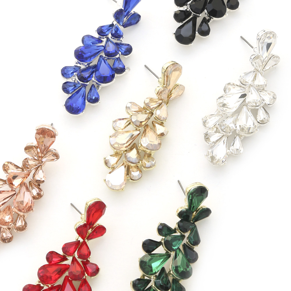 RHINESTONE DANGLE EARRING