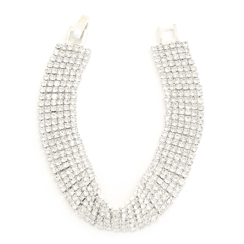 6 LINES RHINESTONE BRACELET
