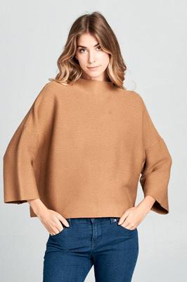 JT-5002-6 NOT YOUR CASUAL TOP CAMEL