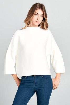 JT-5002-6 NOT YOUR CASUAL TOP IVORY