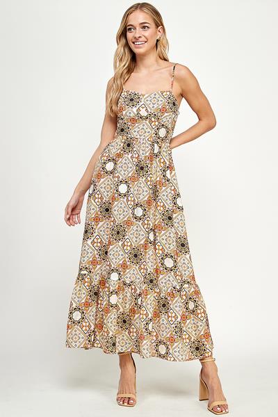KD-1373-6 CAMI MAXI DRESS MULTI