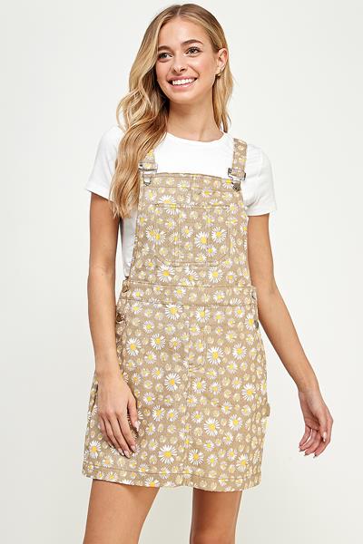 NR-7029-6 DENIM OVERALL DRESS MULTI