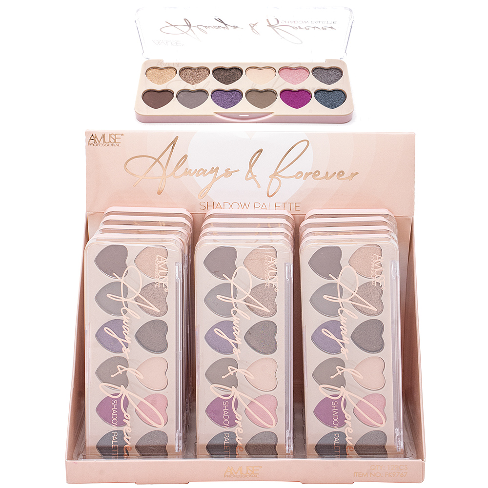 AMUSE ALWAYS AND FOREVER SHADOW PALETTE (12 UNITS)