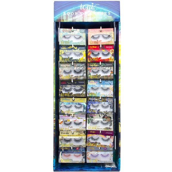 IONI BOOK OF LASHES 3D FAUX MINK EYELASHES W DISPLAY SET