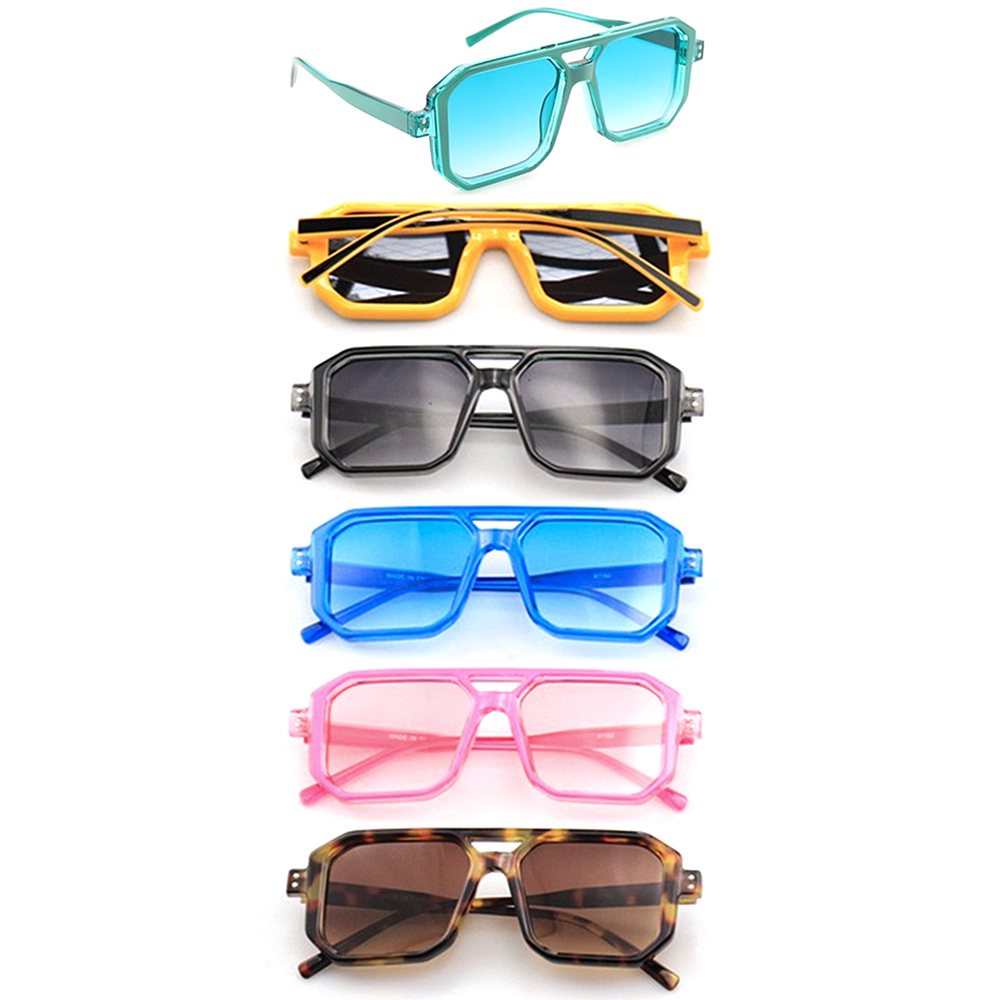 FASHION DESIGN SHAPE SQUARE SUNGLASSES 1DZ