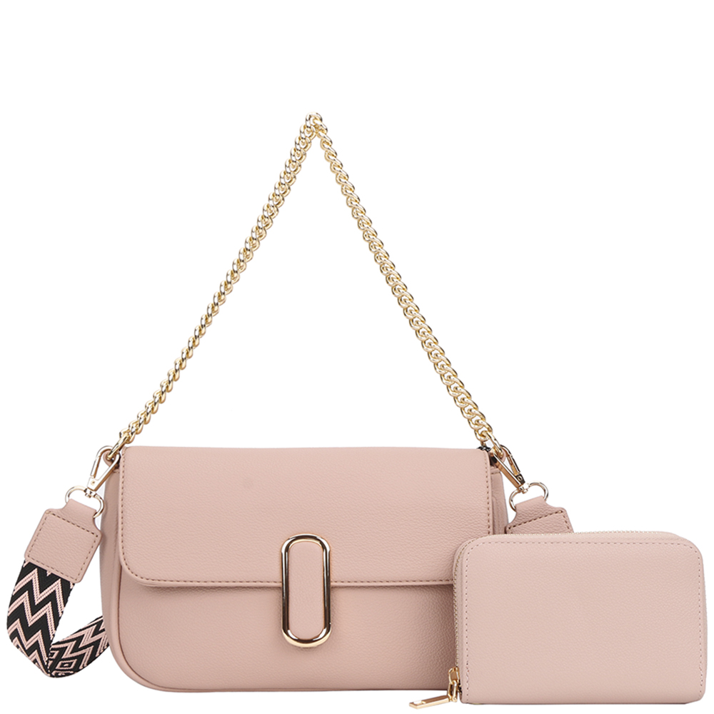 2IN1 SMOOTH CHIC SHOULDER CROSSBODY WITH WALLET SET