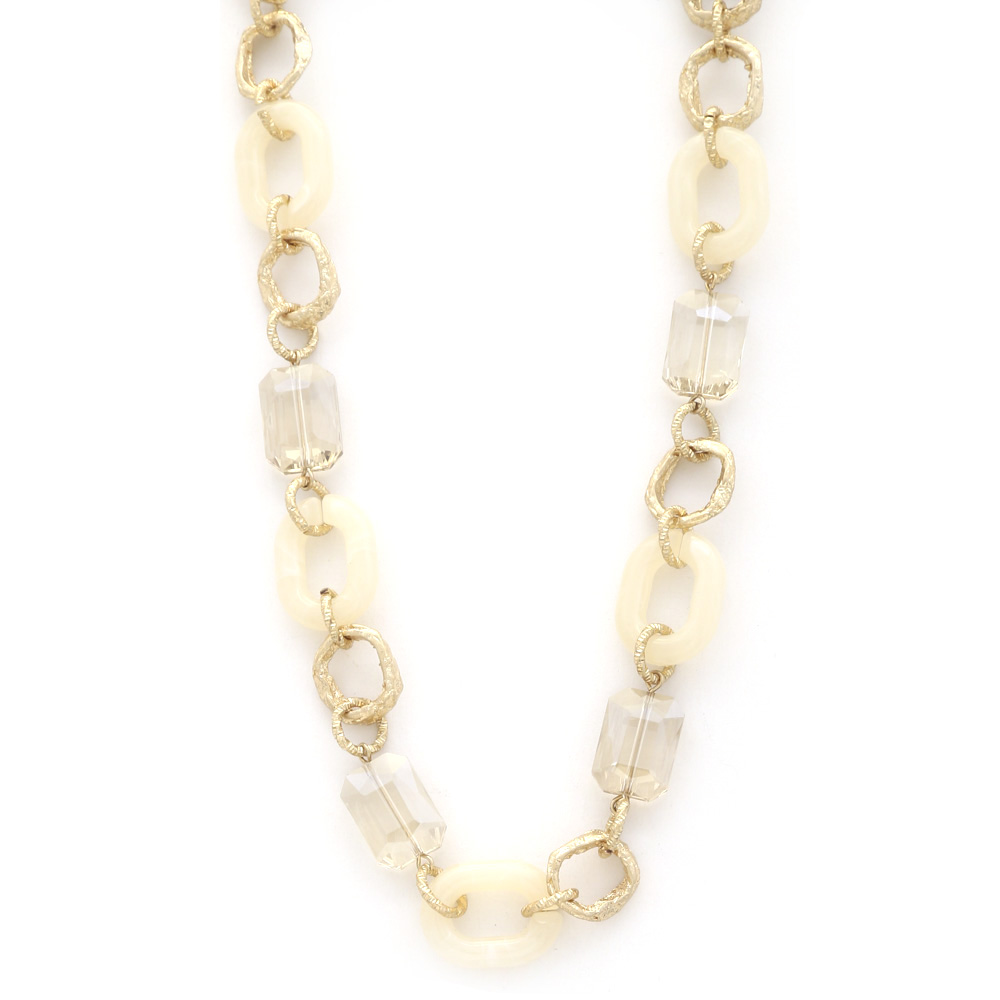 OVAL BEADED NECKLACE