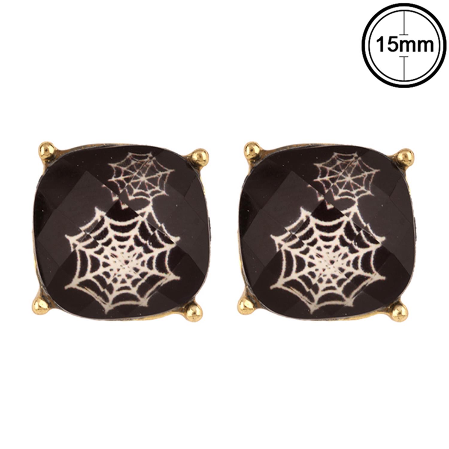 EPOXYSTONE HALLOWEEN POST EARRING