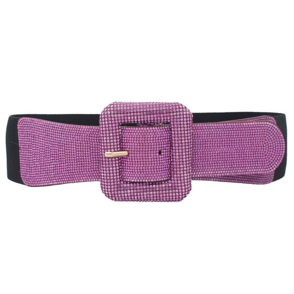 GLAM OUT RECTANGLE BUCKLE RS ELASTIC BELT