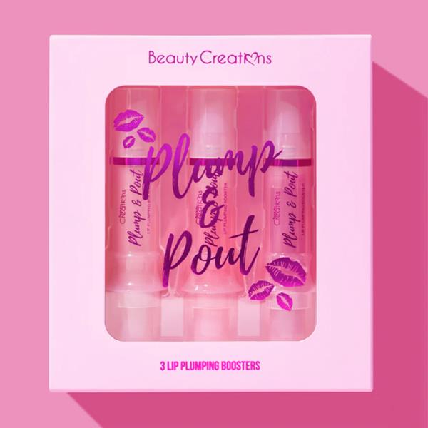 BEAUTY CREATIONS PLUMP AND POUT LIP PLUMPING BOOSTERS SET (3 UNITS)